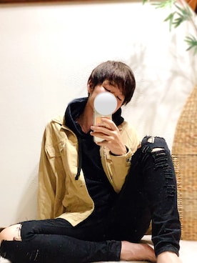 「Burner（バーナー）のアイテム（パンツ）」を使った、SODYさん（メンズ・178cm）の秋コーディネート
