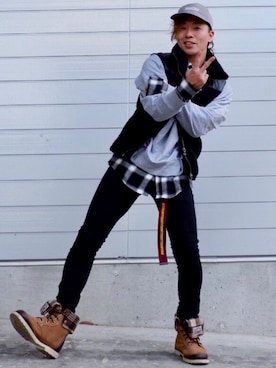 えいしさん（メンズ・169cm）の冬コーディネート