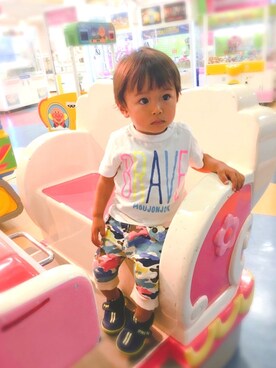 「FUJIROCKEEN」｜RENTOさん（キッズ・74cm）の夏コーディネート