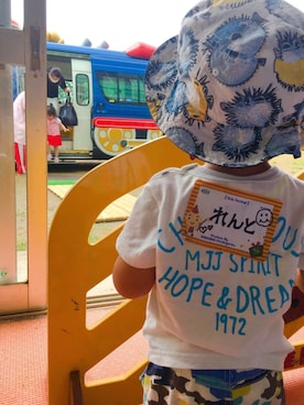 「babygap」｜「アイテム（帽子）」を使った、RENTOさん（キッズ・80cm）の夏コーディネート