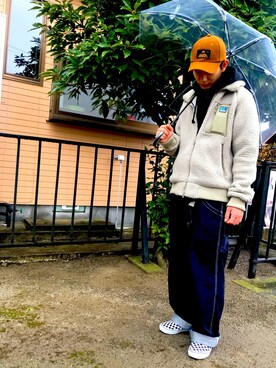 「Eddie Bauer（エディーバウアー）のアイテム（帽子）」を使った、はなかめさん（メンズ・177cm）の秋コーディネート