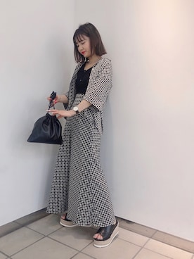 「コモン柄」｜こみさん（レディース・150cm）の春コーディネート