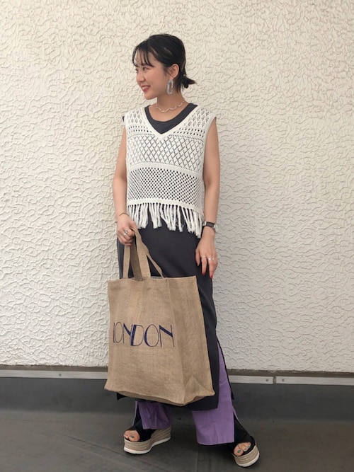 LOWRYS FARM ���t�H�[�����h�X���݂���̃j�b�g/�Z�[�^�[�u�J�M�o���m�[�X���[�u�@836044�iLOWRYS FARM�b���[���[�Y�t�@�[���j�v���g�����R�[�f�B�l�[�g