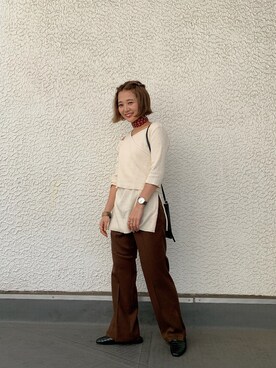 「アシメ」｜「アイテム（その他）」を使った、こみさん（レディース・150cm）の夏コーディネート