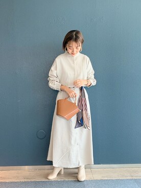 「LOWRYS FARM（ローリーズファーム）のストレッチヒールブーツ　851418（ブーツ）」を使った、こみさん（レディース・150cm）の秋コーディネート