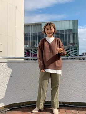 「LOWRYS FARM（ローリーズファーム）のストレッチヒールブーツ　851418（ブーツ）」を使った、こみさん（レディース・150cm）の秋コーディネート