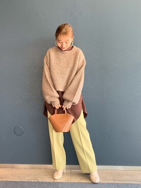 「LOWRYS FARM（ローリーズファーム）のストレッチヒールブーツ　851418（ブーツ）」を使った、こみさん（レディース・150cm）の秋コーディネート