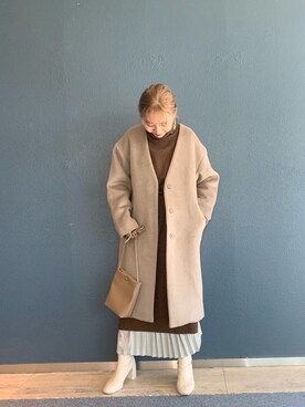 「LOWRYS FARM（ローリーズファーム）のストレッチヒールブーツ　851418（ブーツ）」を使った、こみさん（レディース・150cm）の秋コーディネート