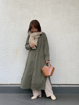 「LOWRYS FARM（ローリーズファーム）のストレッチヒールブーツ　851418（ブーツ）」を使った、こみさん（レディース・150cm）の秋コーディネート