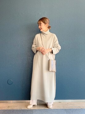 「LOWRYS FARM（ローリーズファーム）のストレッチヒールブーツ　851418（ブーツ）」を使った、こみさん（レディース・150cm）の冬コーディネート