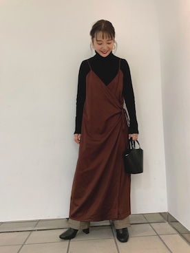 「LOWRYS FARM（ローリーズファーム）のストレッチヒールブーツ　851418（ブーツ）」を使った、こみさん（レディース・150cm）の冬コーディネート