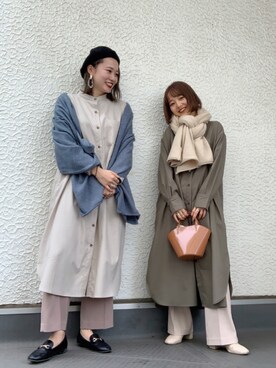「お揃い」｜「アイテム（その他）」を使った、こみさん（レディース・150cm）の冬コーディネート