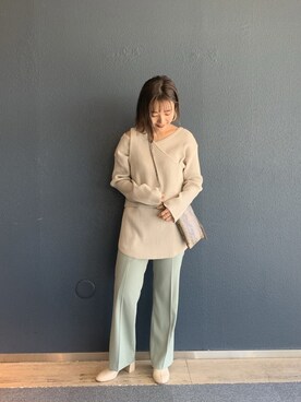 「LOWRYS FARM（ローリーズファーム）のストレッチヒールブーツ　851418（ブーツ）」を使った、こみさん（レディース・150cm）の冬コーディネート