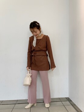 「LOWRYS FARM（ローリーズファーム）のストレッチヒールブーツ　851418（ブーツ）」を使った、こみさん（レディース・150cm）の冬コーディネート