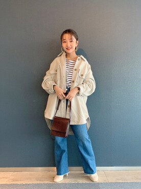 「LOWRYS FARM（ローリーズファーム）のストレッチヒールブーツ　851418（ブーツ）」を使った、こみさん（レディース・150cm）の冬コーディネート