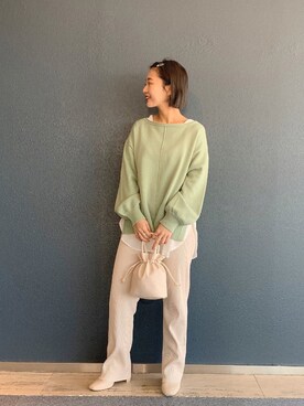 「LOWRYS FARM（ローリーズファーム）のストレッチヒールブーツ　851418（ブーツ）」を使った、こみさん（レディース・150cm）の冬コーディネート