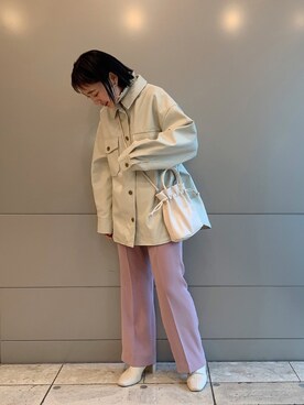 「LOWRYS FARM（ローリーズファーム）のストレッチヒールブーツ　851418（ブーツ）」を使った、こみさん（レディース・150cm）の冬コーディネート