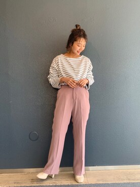 「LOWRYS FARM（ローリーズファーム）のストレッチヒールブーツ　851418（ブーツ）」を使った、こみさん（レディース・150cm）の冬コーディネート