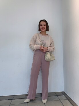 「LOWRYS FARM（ローリーズファーム）のストレッチヒールブーツ　851418（ブーツ）」を使った、こみさん（レディース・150cm）の冬コーディネート