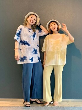 「お揃い」｜「アイテム（その他）」を使った、こみさん（レディース・150cm）の夏コーディネート