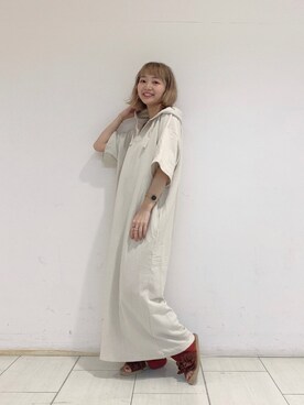 Lowrys Farm ローリーズファームのワンピース ベージュ系 コーディネート Zozotown