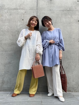「お揃い」｜「アイテム（その他）」を使った、こみさん（レディース・150cm）の夏コーディネート