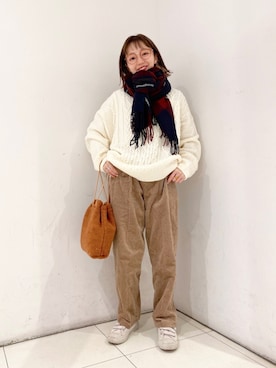 「LOWRYS FARM」｜「アイテム（その他）」を使った、こみさん（レディース・150cm）の秋コーディネート