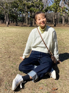 「ピクニック」｜「アイテム（その他）」を使った、こみさん（レディース・150cm）の春コーディネート