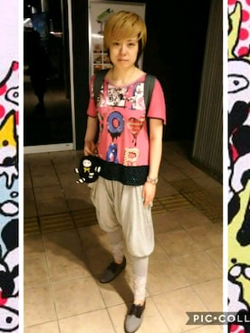 「ScoLar（スカラー）のアイテム（財布/小物）」を使った、あまねさん（レディース・166cm）の夏コーディネート