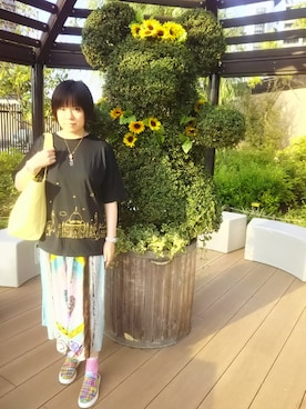 「Gomu 56（ゴムゴム）のアイテム」を使った、あまねさん（レディース・166cm）の夏コーディネート