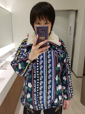 「ScoLar（スカラー）のアイテム（ブルゾン）」を使った、あまねさん（レディース・166cm）の春コーディネート