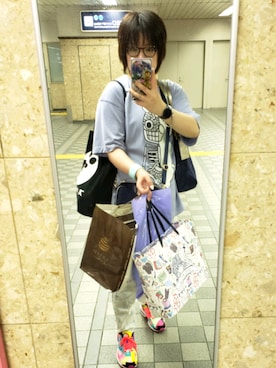 「ScoLar Parity（スカラーパリティ）のアイテム」を使った、あまねさん（レディース・166cm）の夏コーディネート