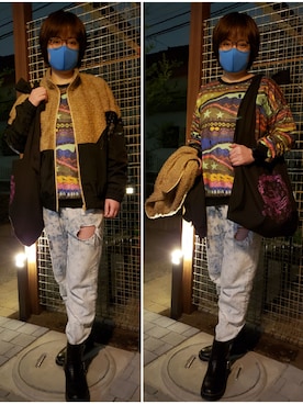 「ScoLar Parity（スカラーパリティ）のアイテム」を使った、あまねさん（レディース・166cm）の春コーディネート