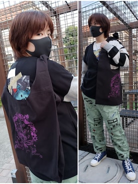 「ScoLar Parity（スカラーパリティ）のアイテム」を使った、あまねさん（レディース・166cm）の春コーディネート