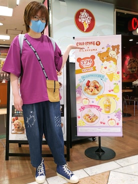 「ScoLar Parity（スカラーパリティ）のアイテム」を使った、あまねさん（レディース・166cm）の夏コーディネート