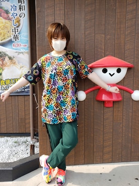 「ScoLar Parity（スカラーパリティ）のアイテム」を使った、あまねさん（レディース・166cm）の夏コーディネート