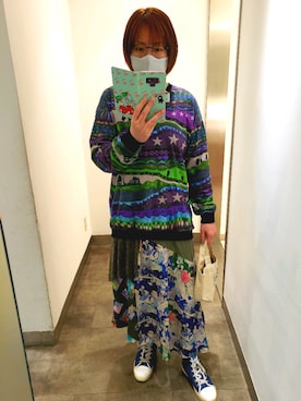 「ScoLar Parity（スカラーパリティ）のアイテム」を使った、あまねさん（レディース・166cm）の春コーディネート