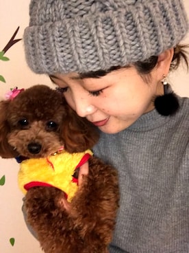 「アイテム（ピアス（両耳用））」を使った、ふぅさん（レディース・155cm・30代）の冬コーディネート