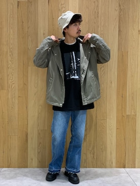 「RAGEBLUE（レイジブルー）のアイテム（マウンテンパーカー）」を使った、もちたくさん（メンズ・170cm）の春コーディネート