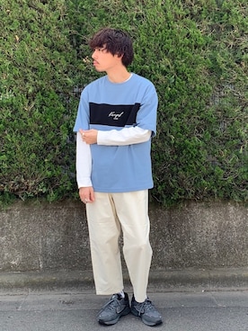 「KANGOL（カンゴール）のアイテム（トップス）」を使った、もちたくさん（メンズ・168cm）の春コーディネート