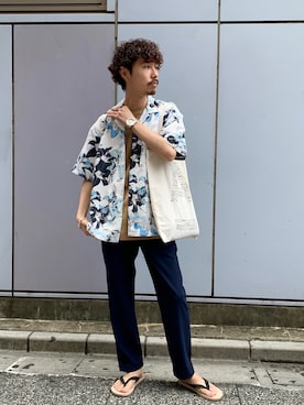 もちたくさん（メンズ・168cm）の夏コーディネート