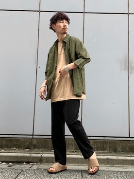 もちたくさん（メンズ・168cm）の夏コーディネート