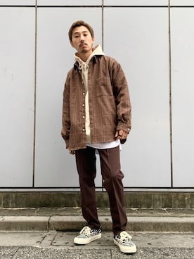 「秋のカフェオレコーデ」｜「アイテム（その他）」を使った、もちたくさん（メンズ・168cm）の秋コーディネート