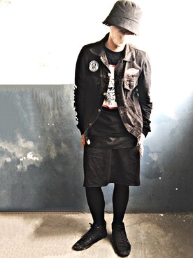 「Jumper（ジャンパー）のアイテム」を使った、Lamb さん（メンズ・177cm）の冬コーディネート