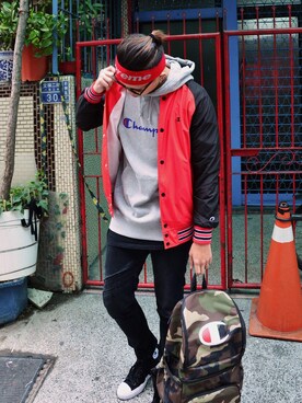 「CONVERSE（コンバース）のアイテム（レッグウェア）」を使った、Lamb さん（メンズ・177cm）の春コーディネート