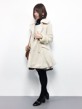 「夢展望（ユメテンボウ）のアイテム（その他アウター）」を使った、miyaseさん（レディース・165cm）の冬コーディネート