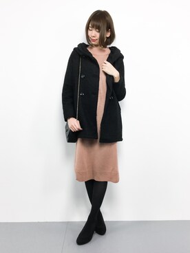「夢展望（ユメテンボウ）のアイテム（その他アウター）」を使った、miyaseさん（レディース・165cm）の冬コーディネート