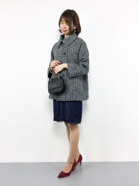 「Bou Jeloud（ブージュルード）のアイテム（ダウンジャケット/コート）」を使った、miyaseさん（レディース・165cm）の冬コーディネート