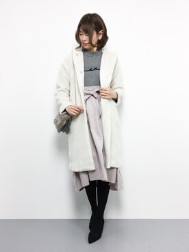「LBC（エルビーシー）のアイテム（その他アウター）」を使った、miyaseさん（レディース・165cm）の冬コーディネート