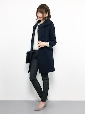 「INTERPLANET（インタープラネット）のアイテム（その他アウター）」を使った、miyaseさん（レディース・165cm）の冬コーディネート